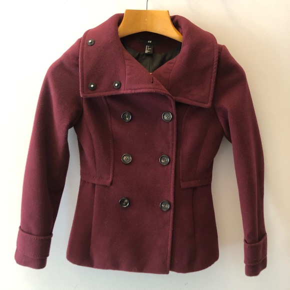 H & M pea coat size 2